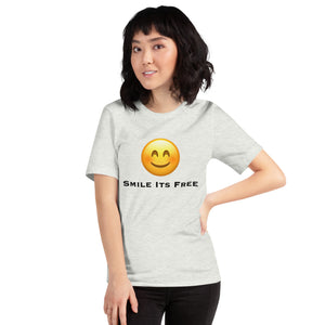 Smile Its Free Unisex t-shirt