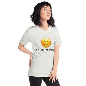 Smile Its Free Unisex t-shirt