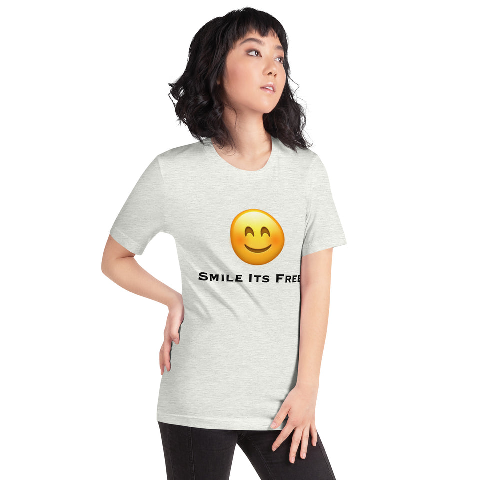 Smile Its Free Unisex t-shirt