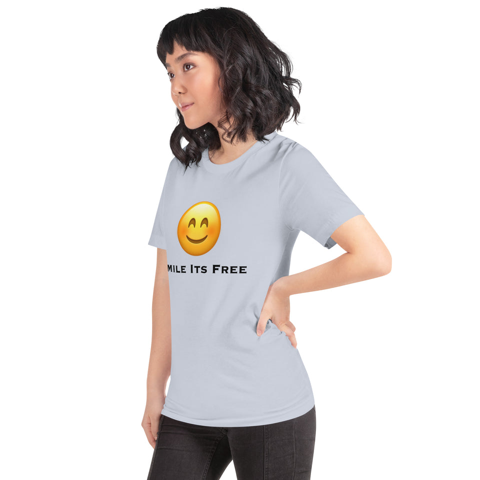 Smile Its Free Unisex t-shirt