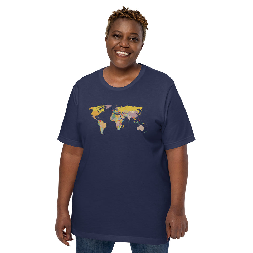 Adventure Awaits Map Unisex T-shirt