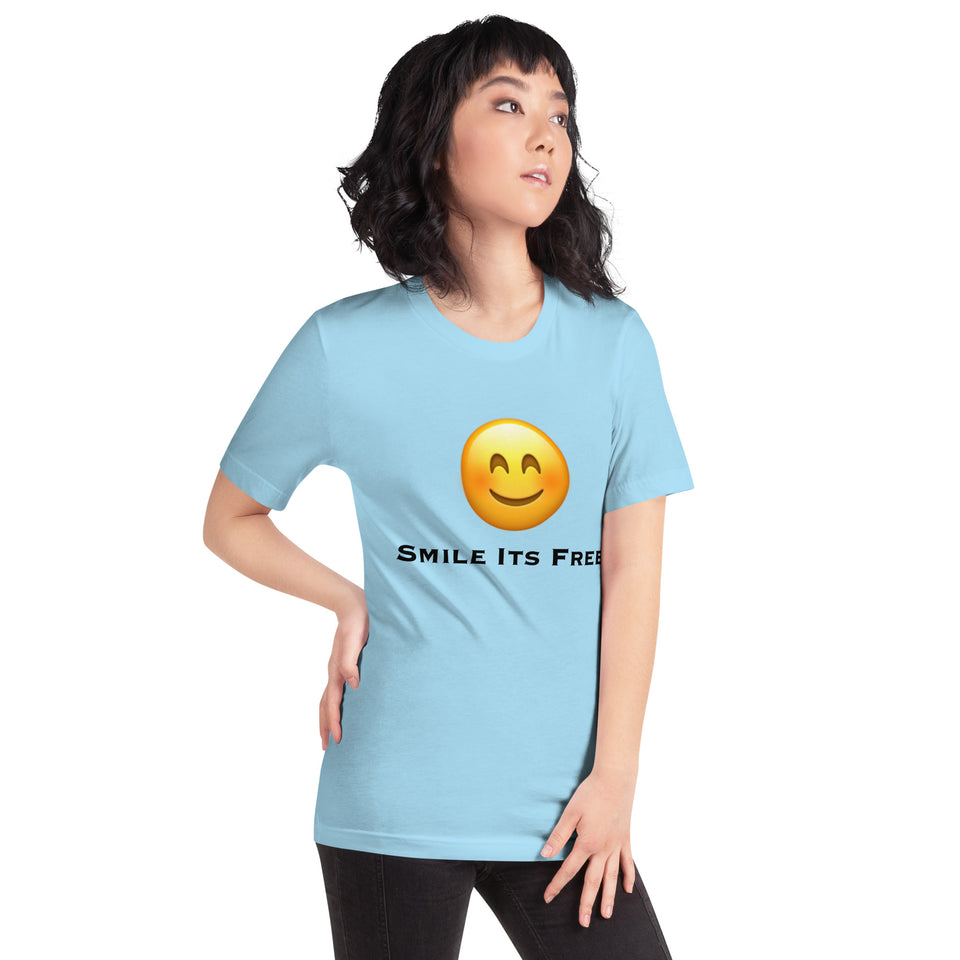Smile Its Free Unisex t-shirt