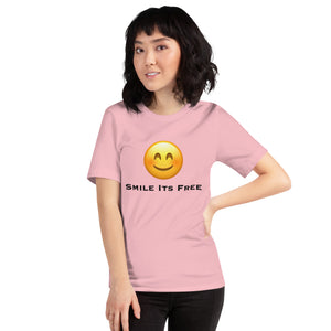 Smile Its Free Unisex t-shirt