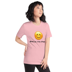 Smile Its Free Unisex t-shirt