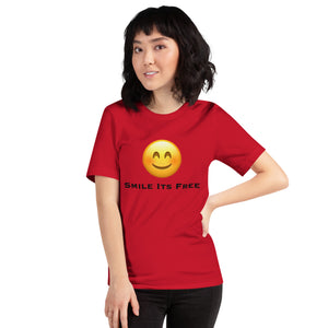 Smile Its Free Unisex t-shirt