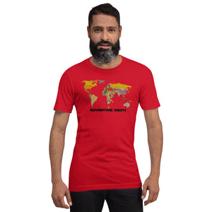 Adventure Awaits Map Unisex T-shirt