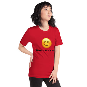 Smile Its Free Unisex t-shirt