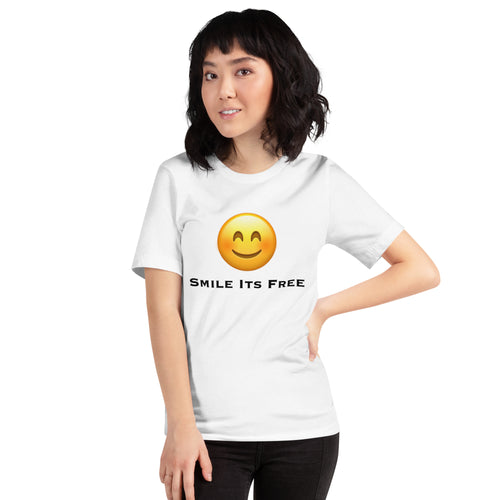 Smile Its Free Unisex t-shirt