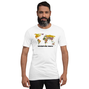 Adventure Awaits Map Unisex T-shirt