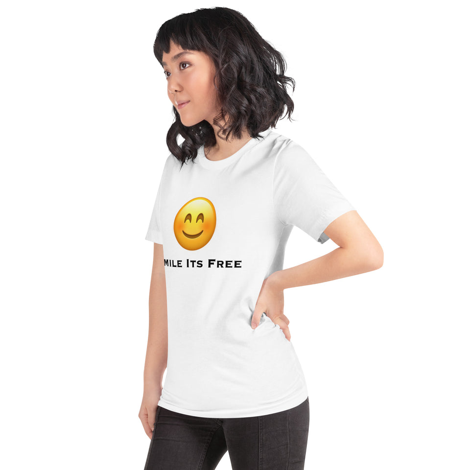 Smile Its Free Unisex t-shirt