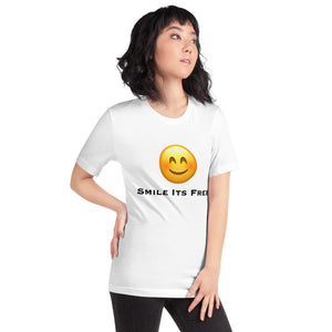 Smile Its Free Unisex t-shirt