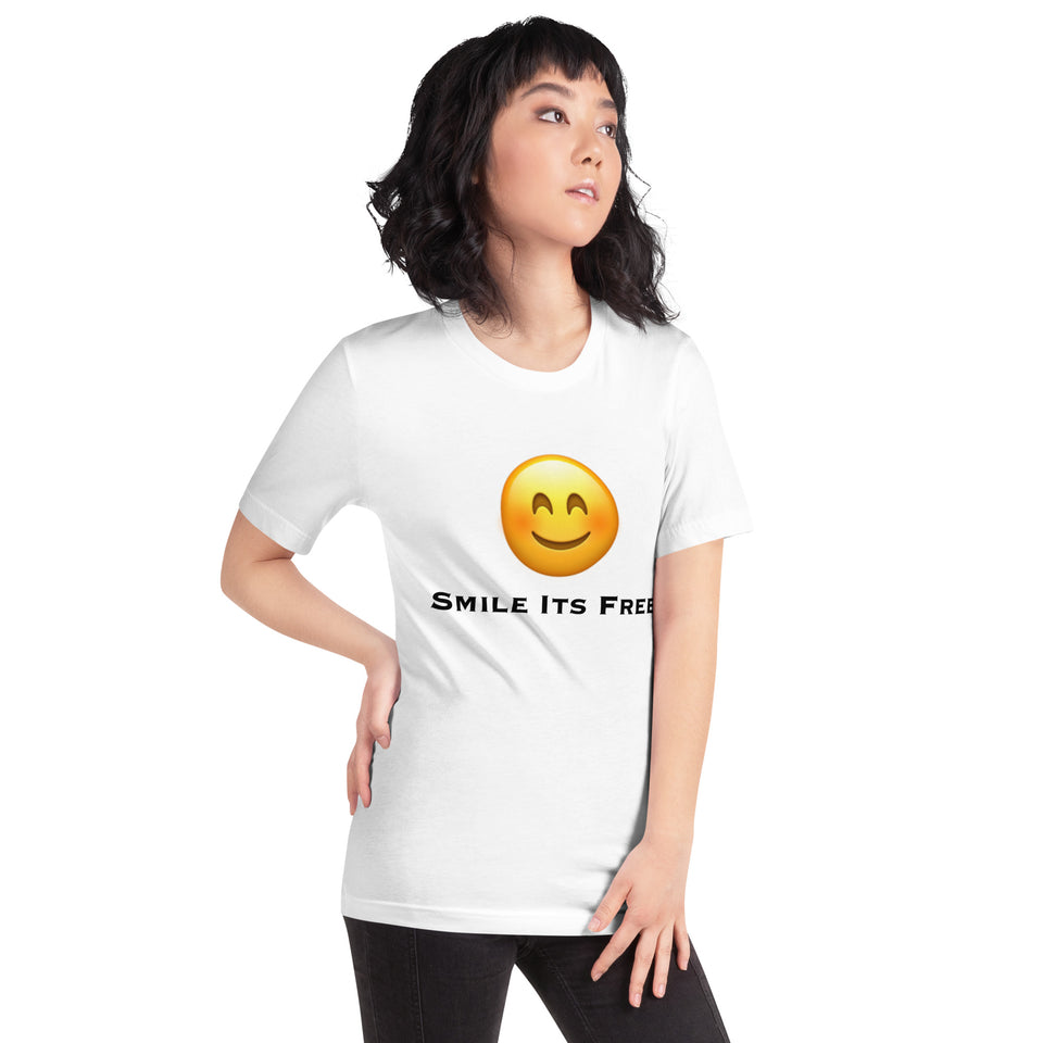 Smile Its Free Unisex t-shirt